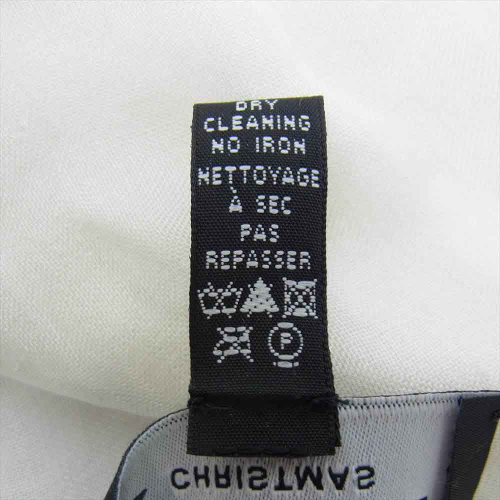 CHANEL シャネル カシミヤ混 ココマーク刺繍 クリスマス 2009 ストール イタリア製 ホワイト系【中古】