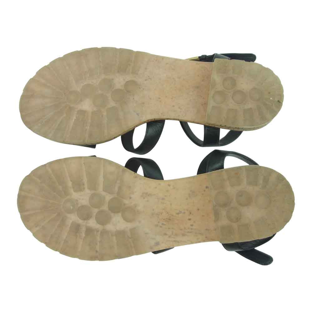 CHANEL シャネル K G30462 ココマーク ビジュー サンダル イタリア製 ブラック系 38.5【中古】