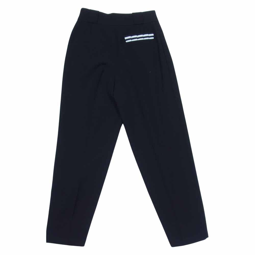 ボーダーズアットバルコニー BD2021-3G-08 TUCK PANTS タック ツイルパンツ レディース ブラック系 36【極上美品】【中古】