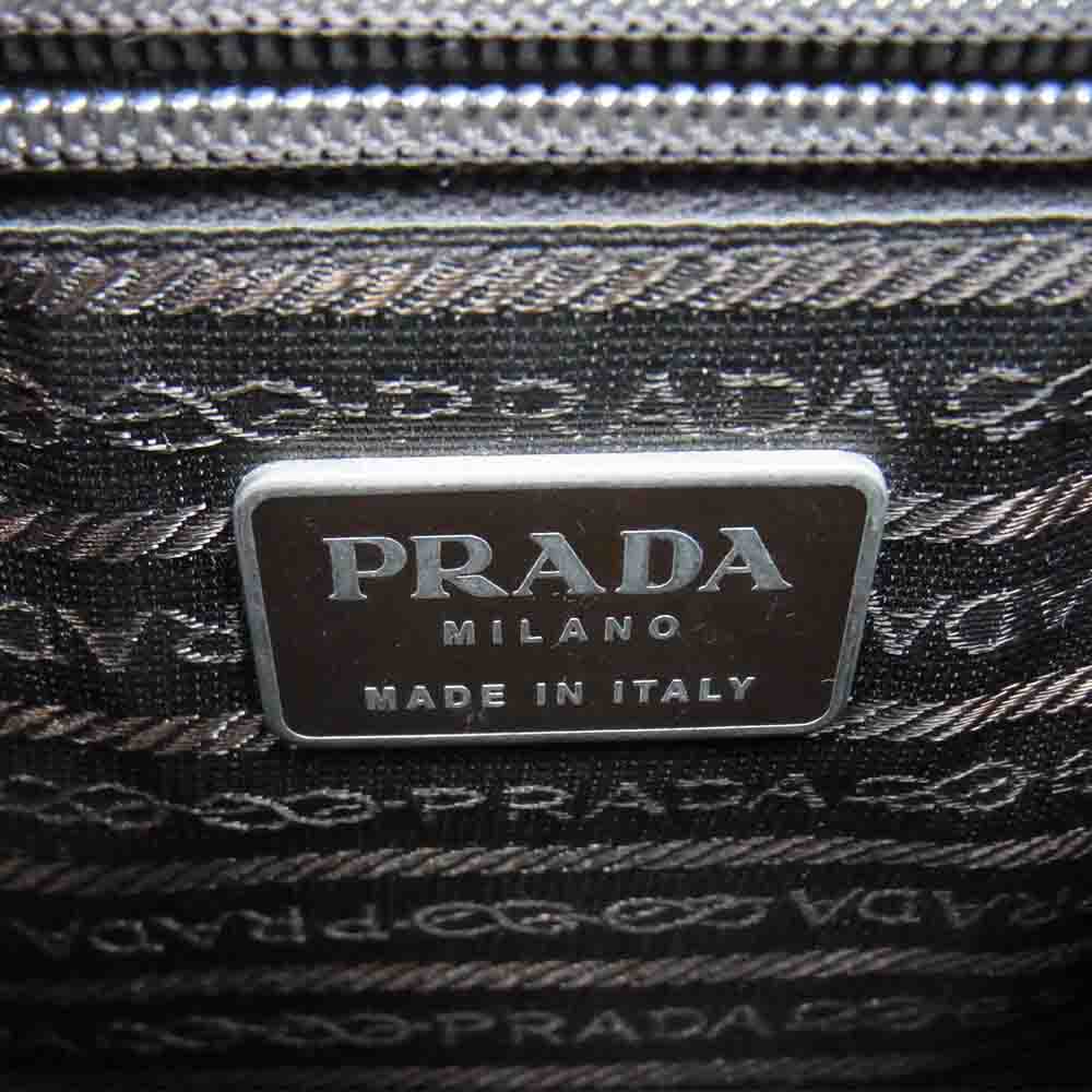 PRADA プラダ B9115M レザー ウエスト バッグ ライトブラウン系【中古】