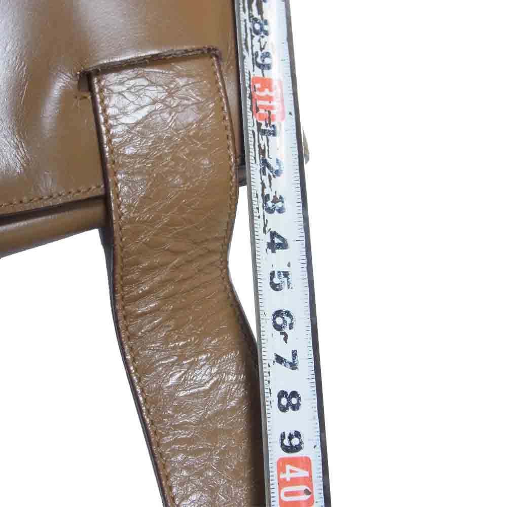 PRADA プラダ B9115M レザー ウエスト バッグ ライトブラウン系【中古】