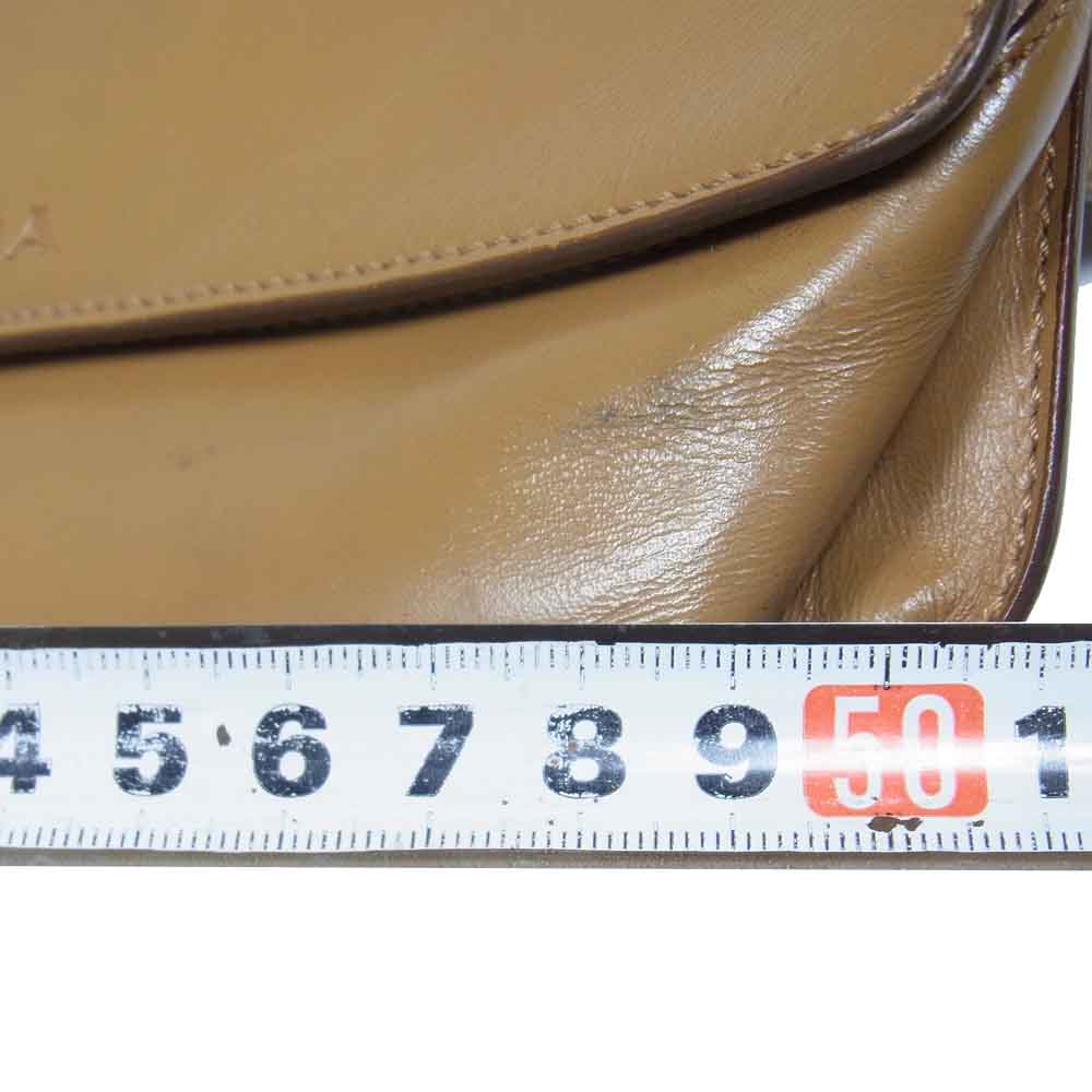 PRADA プラダ B9115M レザー ウエスト バッグ ライトブラウン系【中古】