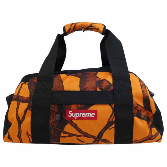 Supreme シュプリーム 12AW Small Duffle Tree Camo スモール ダッフル ツリーカモ オレンジ系【中古】