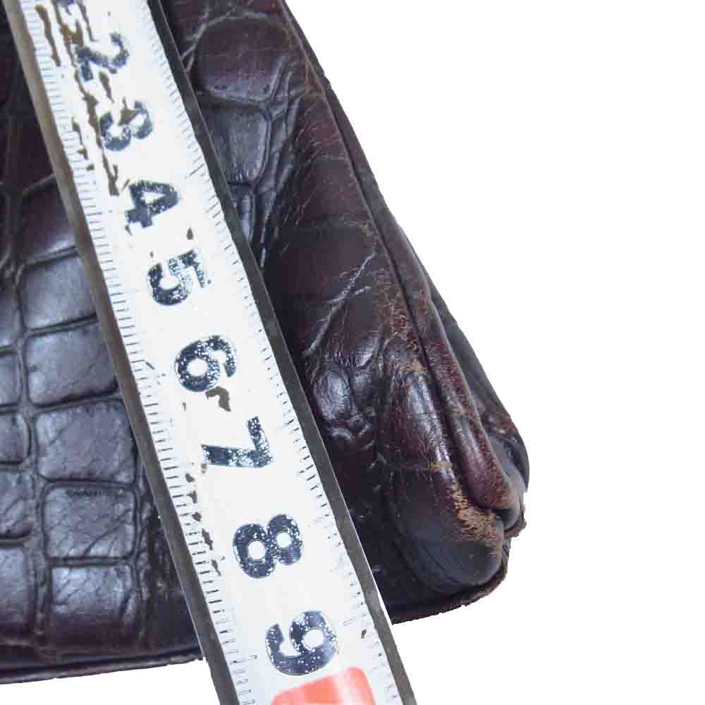 COMME des GARCONS コムデギャルソン × katsuyuki yoshida がま口 ショルダー バッグ ダークブラウン系【中古】