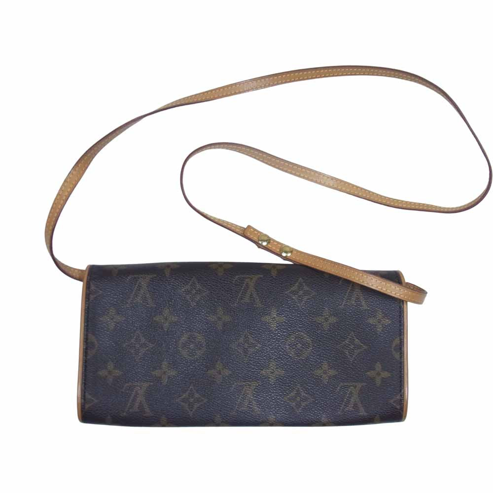 LOUIS VUITTON ルイ・ヴィトン M51852 モノグラム ポシェットツインGM ブラウン系【中古】