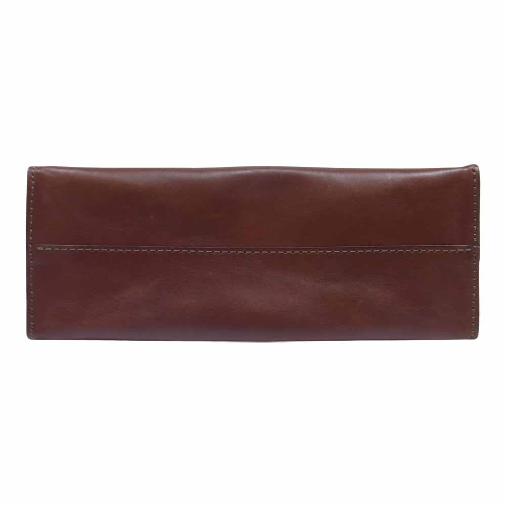 HERZ ヘルツ T-5 革紙袋 スターレ ソフトレザー トート バッグ チョコ ブラウン系【美品】【中古】