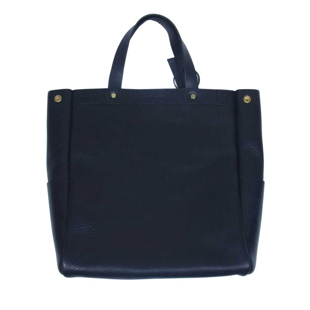 アナロジコ tot-20 ミッスーリ レザー トート バッグ ブラック系【中古】