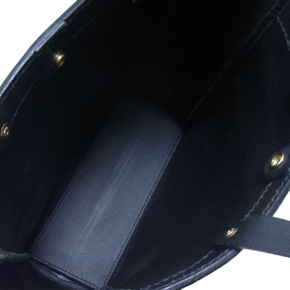 アナロジコ tot-20 ミッスーリ レザー トート バッグ ブラック系【中古】