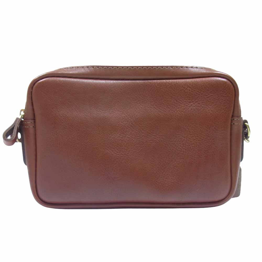 HERZ ヘルツ CK-8 2way 二部屋 ソフト レザー ショルダー バッグ チョコ ブラウン系【美品】【中古】