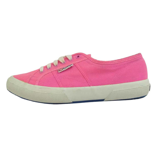 スペルガ S007XHO 2750 COTUFLUO ローカット キャンバス スニーカー ピンク系【美品】【中古】