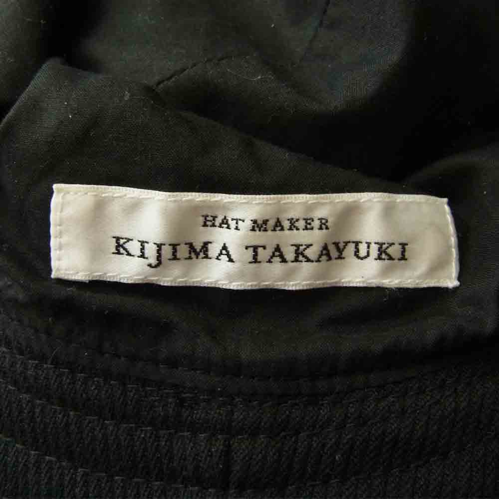 キジマタカユキ 152710 コットン ピケ ハット 3 ブラック ブラック系 3【中古】