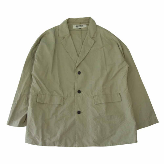 バージスブルック ESPE シルク混コットン オーバーサイズ ジャケット カーキ系 3【中古】