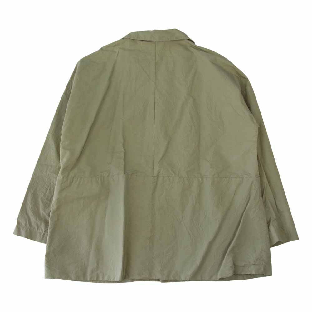 バージスブルック ESPE シルク混コットン オーバーサイズ ジャケット カーキ系 3【中古】