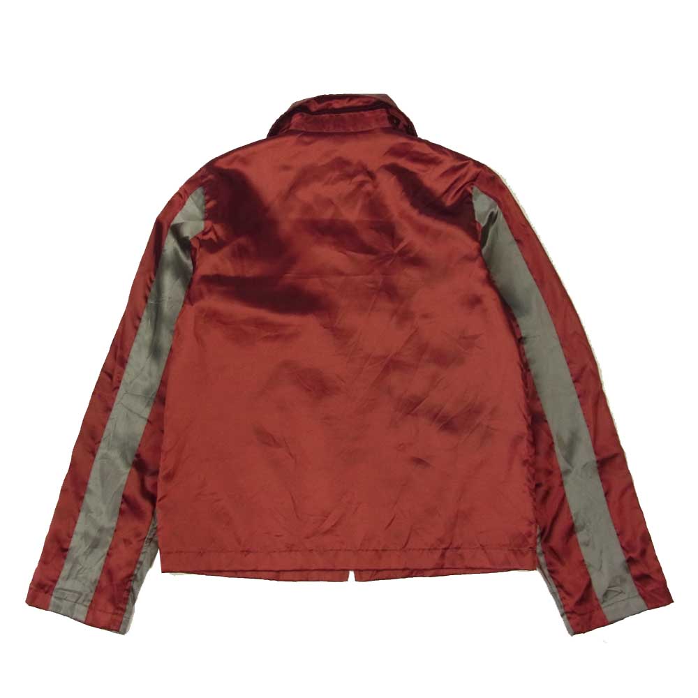COMME des GARCONS コムデギャルソン コムコム 15AW RP-J006 スイング トップ サテン 切替 ナイロン ジャケット エンジ系 XS【中古】