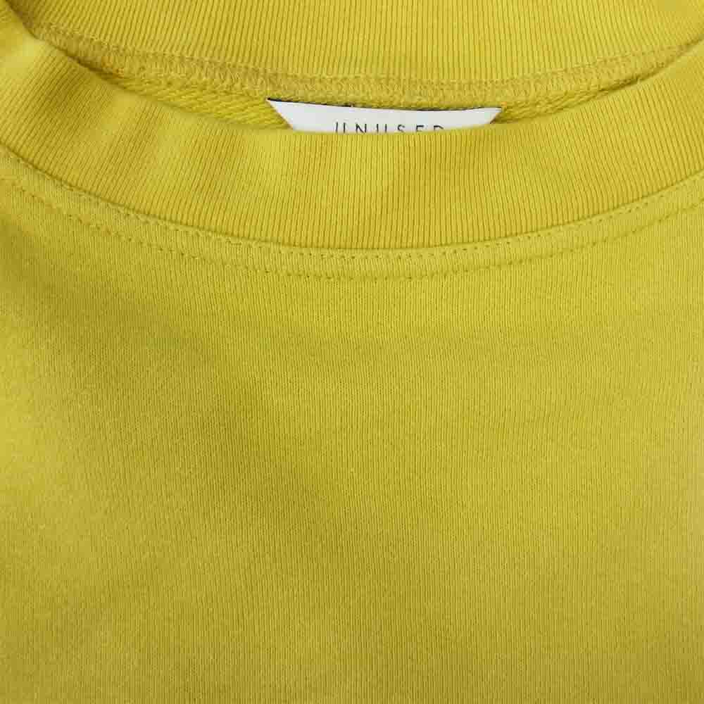 UNUSED アンユーズド 19SS US1529 CREW NECK SWEAT SHIRT クルーネック スウェット イエロー系 3【中古】