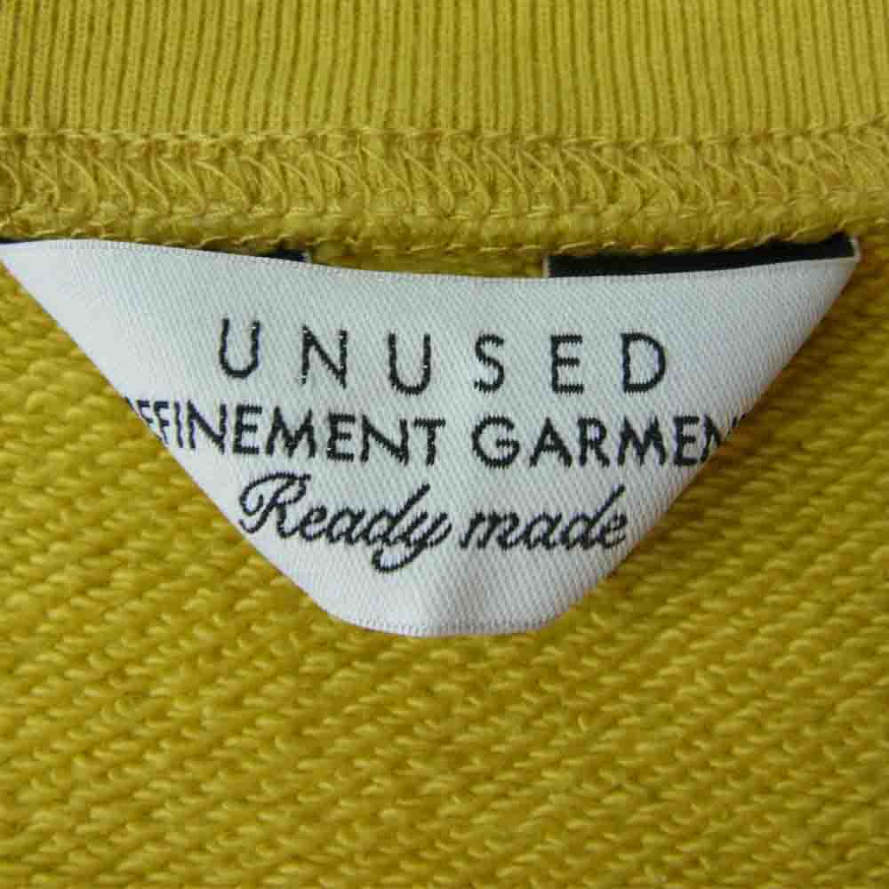 UNUSED アンユーズド 19SS US1529 CREW NECK SWEAT SHIRT クルーネック スウェット イエロー系 3【中古】