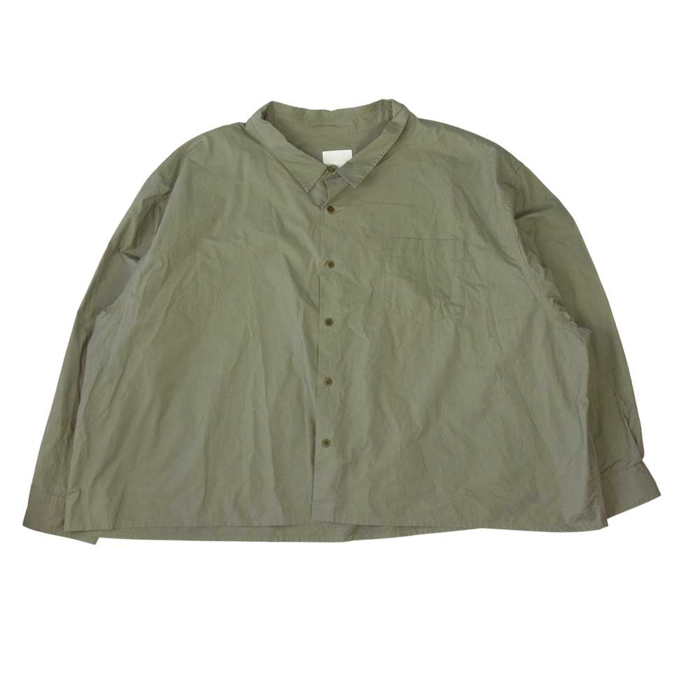 フーワット 044-986-7490 5XL OVERSIZE SHIRTS オーバーサイズ シャツ ブラウン系【中古】