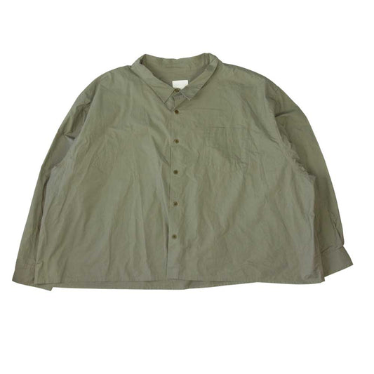 フーワット 044-986-7490 5XL OVERSIZE SHIRTS オーバーサイズ シャツ ブラウン系【中古】