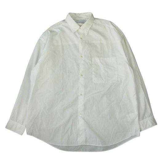 GRAPHPAPER グラフペーパー 20SS GM201-50093B Broad Oversized Regular Collar ブロード オーバーサイズ レギュラーカラー 長袖 シャツ ホワイト系 F【中古】