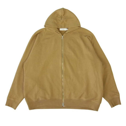 GRAPHPAPER グラフペーパー 19AW GU193-70126B LOOPWHEELER Full Zip Parka ループウィラー フル ジップ パーカー ライトブラウン系 2【中古】