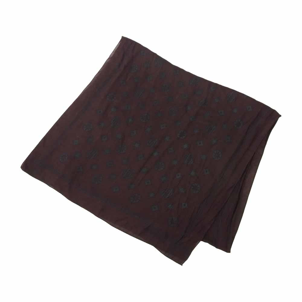GLADHAND & Co. グラッドハンド ストール モノグラム えんじ色 エンジ系【中古】