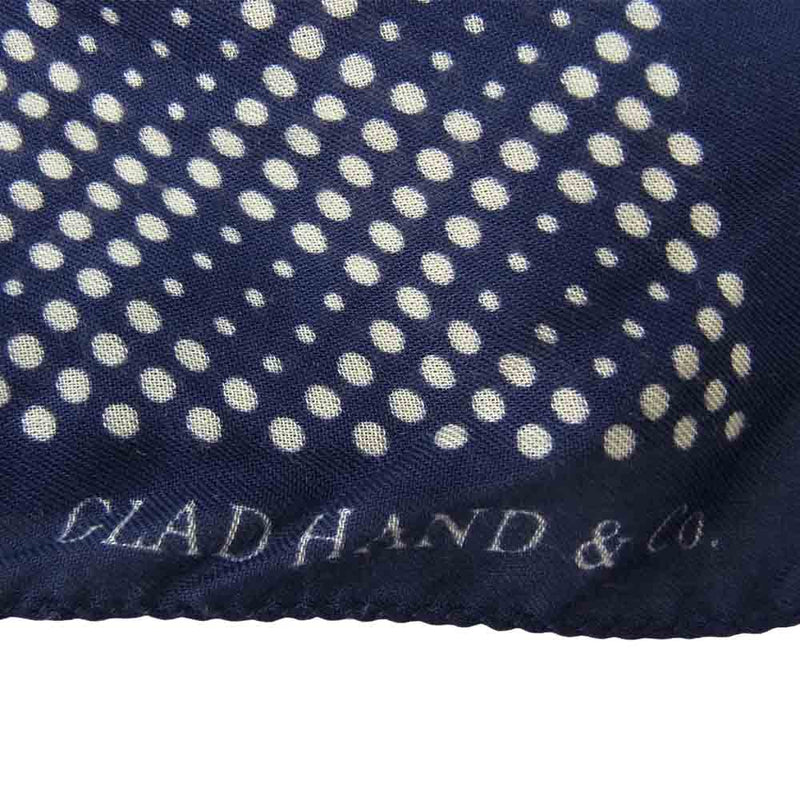 GLADHAND & Co. グラッドハンド ストール ドット ブルー ネイビー系【中古】