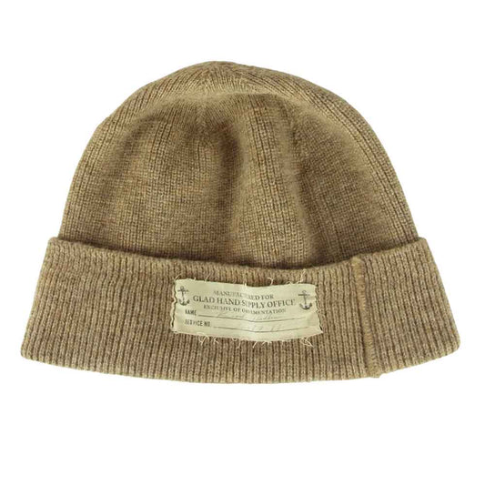 GLADHAND & Co. グラッドハンド ワッチキャップ ビーニー ニット帽 ベージュ系 F【中古】