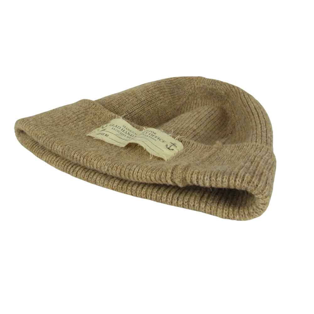 GLADHAND & Co. グラッドハンド ワッチキャップ ビーニー ニット帽 ベージュ系 F【中古】