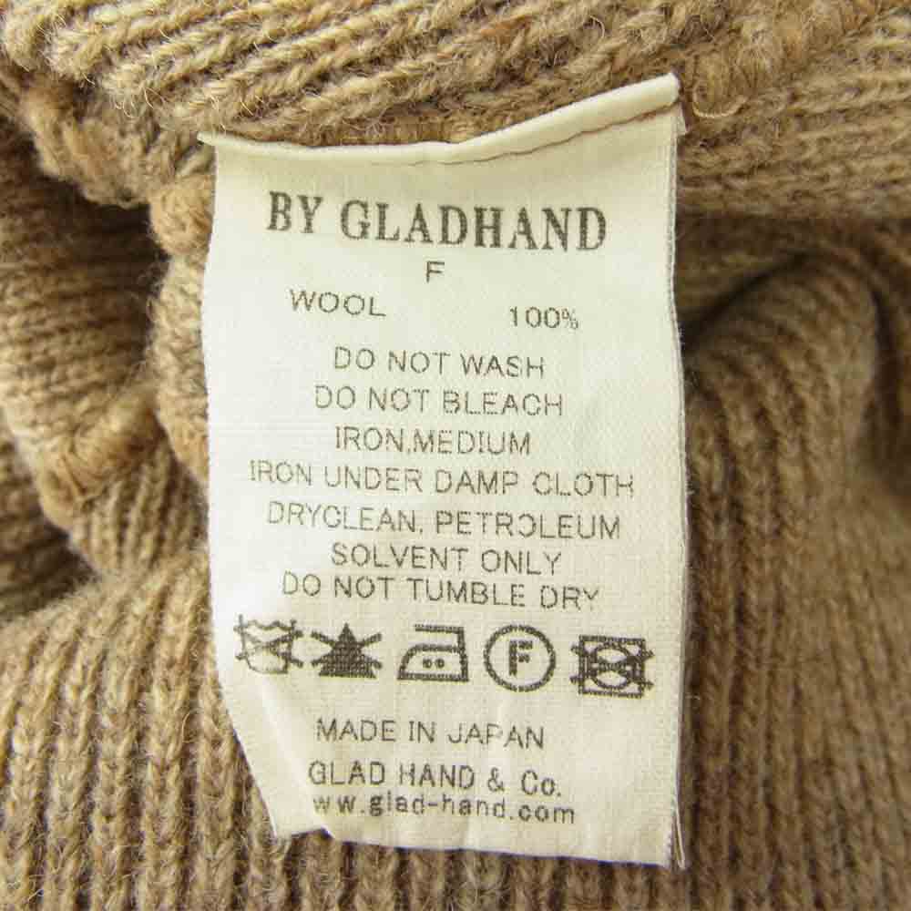 GLADHAND & Co. グラッドハンド ワッチキャップ ビーニー ニット帽 ベージュ系 F【中古】