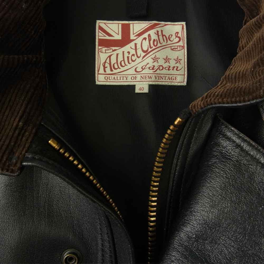 ADDICT CLOTHES アディクトクローズ AD-09 SHEEPSKIN ULSTER JACKET 茶