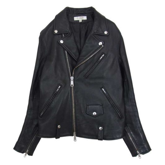 ビューティアンドユース ラムレザー ダブル ライダース ジャケット ブラック系 S【中古】