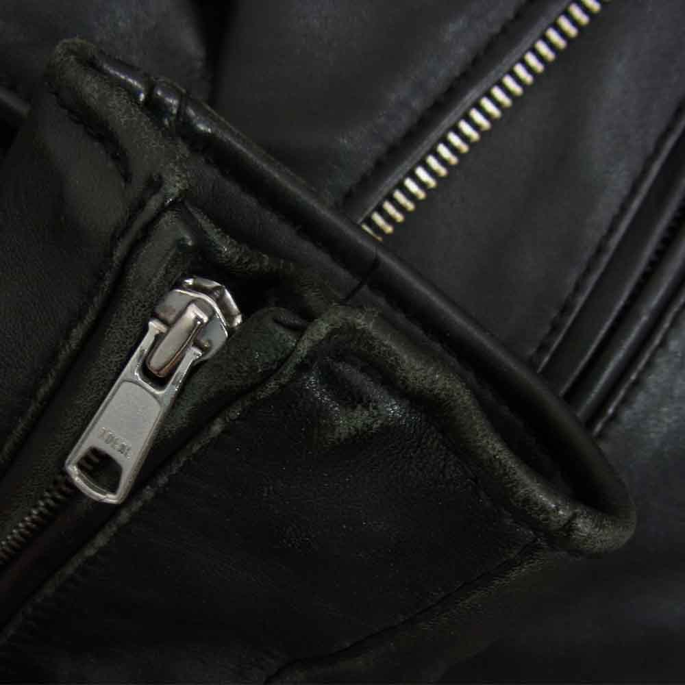 ビューティアンドユース ラムレザー ダブル ライダース ジャケット ブラック系 S【中古】