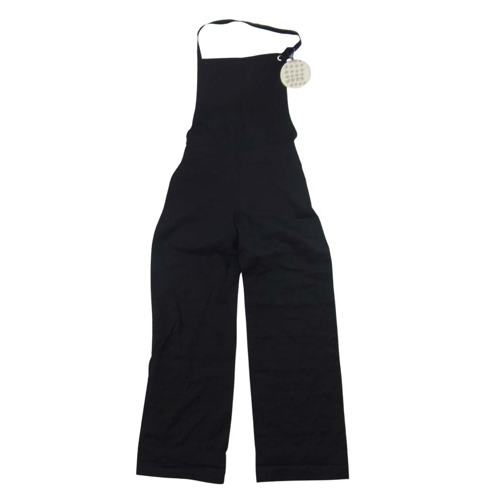 ナルセ na-05014 salopetto pants リネン サロペット オーバーオール  ブラック系 F【極上美品】【中古】