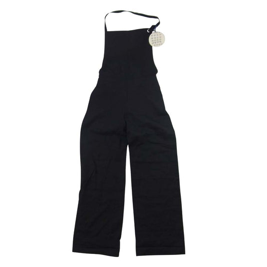ナルセ na-05014 salopetto pants リネン サロペット オーバーオール  ブラック系 F【極上美品】【中古】
