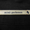 mina perhonen ミナペルホネン ns1394 old time オールド タイム リネン 半袖 ワンピース ブラック系 36【中古】