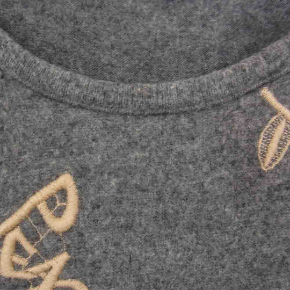 mina perhonen ミナペルホネン ra8582 forest parade フォレスト パレード 刺繍 ワンピース グレー系 38【中古】
