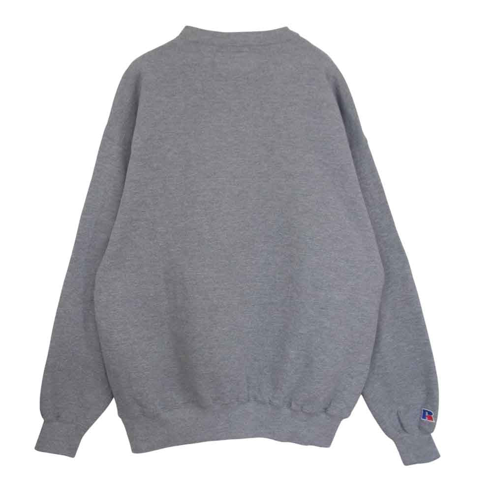 ラッセル カレッジロゴ スウェット クルーネック グレー系 XL【中古】