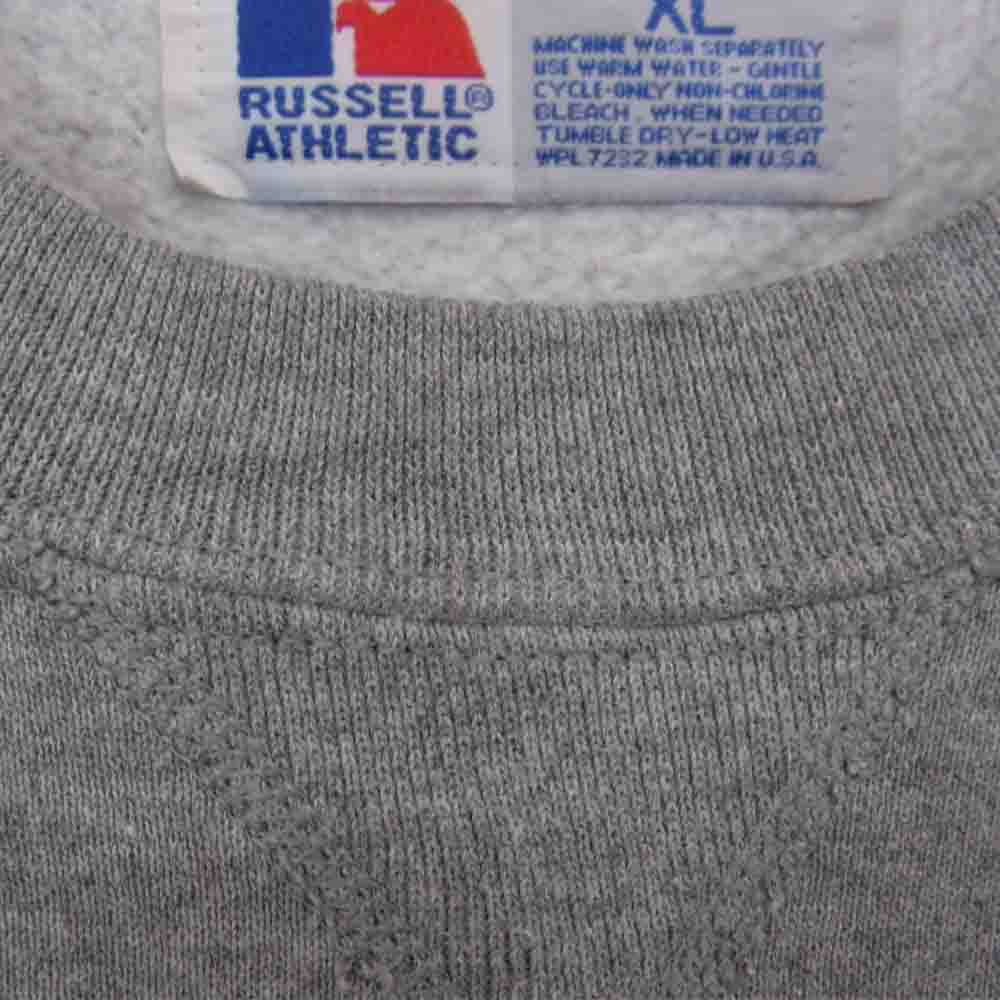 ラッセル カレッジロゴ スウェット クルーネック グレー系 XL【中古】