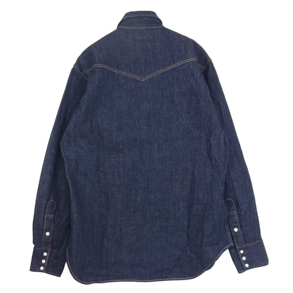WAREHOUSE ウエアハウス デニム ウエスタン シャツ インディゴブルー系 40【中古】