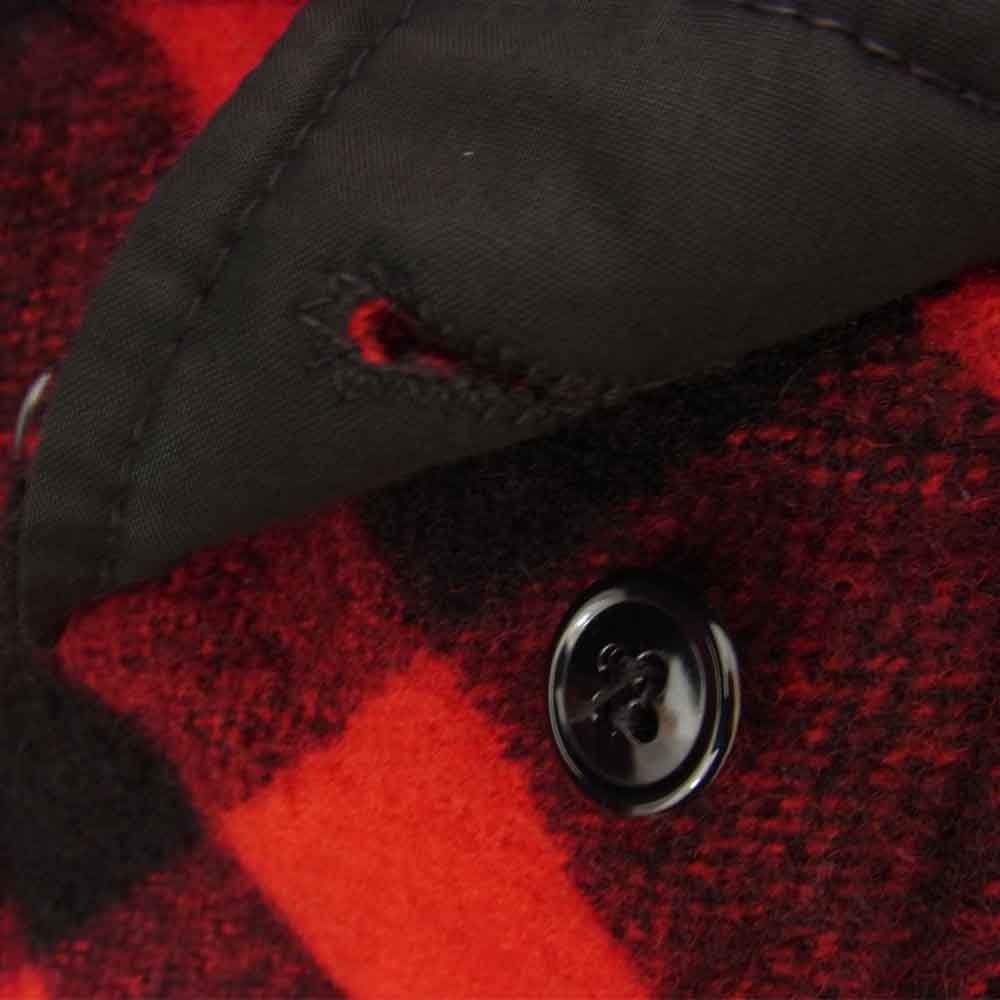 ファッションワゴン バッファローチェック ウール ジャケット レッド系 サイズ表記無【中古】