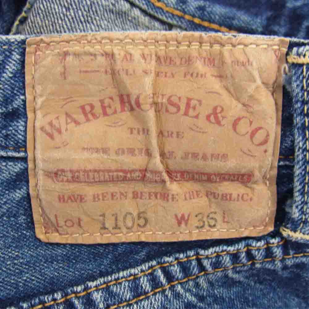 WAREHOUSE ウエアハウス 1106 テーパード デニム パンツ インディゴブルー系 36【中古】