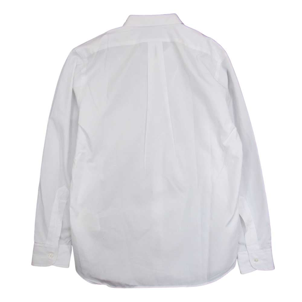 COMME des GARCONS コムデギャルソン HOMME オム × INDIVIDUALIZED SHIRTS インディビジュアライズトシャツ AD2016 HR-B001 レギュラーカラー プレーンシャツ ホワイト系 M【中古】