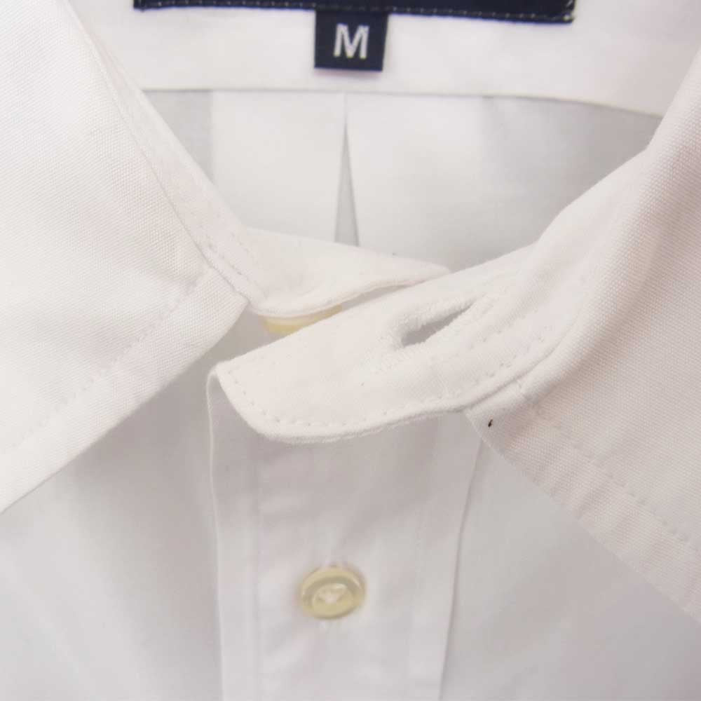 COMME des GARCONS コムデギャルソン HOMME オム × INDIVIDUALIZED SHIRTS インディビジュアライズトシャツ AD2016 HR-B001 レギュラーカラー プレーンシャツ ホワイト系 M【中古】