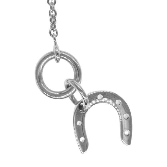 HERMES エルメス ホースシュー 馬蹄 チャーム ネックレス シルバー系【中古】