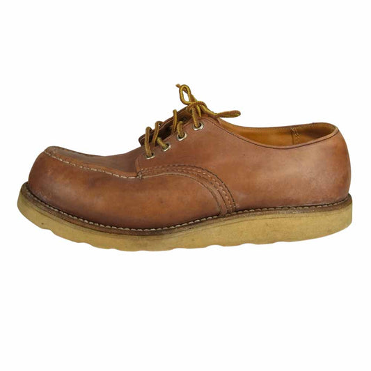 RED WING レッドウィング 刺繍羽タグ OX ローカット ブーツ ブラウン系 8【中古】