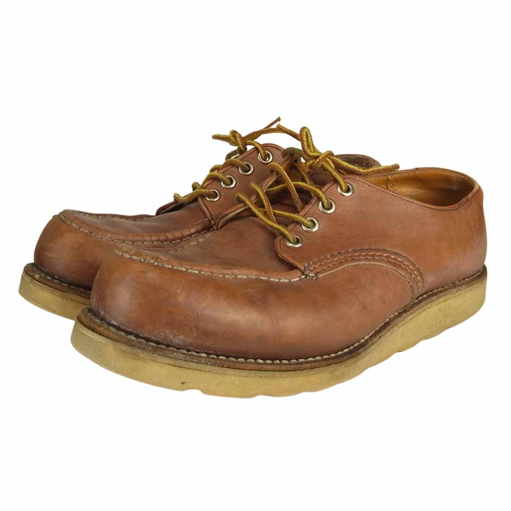 RED WING レッドウィング 刺繍羽タグ OX ローカット ブーツ ブラウン系 8【中古】