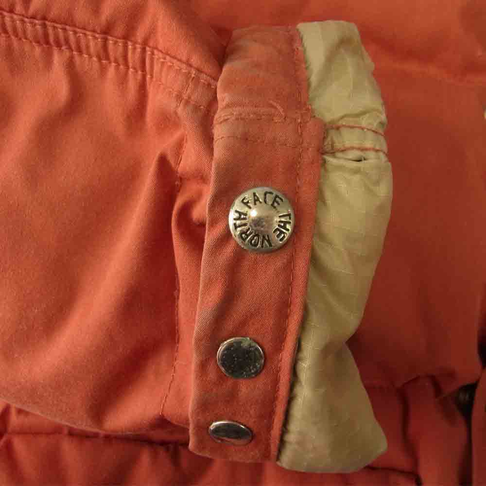THE NORTH FACE ノースフェイス 80s 茶タグ USA製 フード ダウン ジャケット オレンジ系 L【中古】