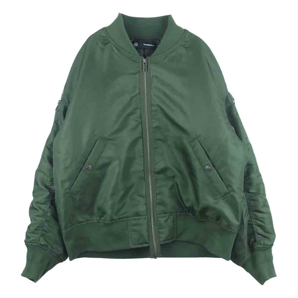 UNDERCOVER アンダーカバー GU MA-1 ミリタリー フライト ジャケット ブルゾン ナイロン 中国製 カーキ系 M【中古】