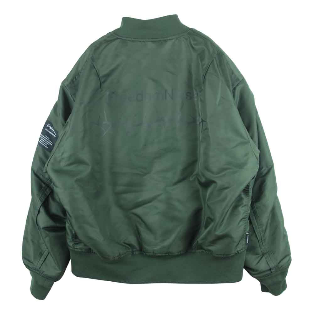 UNDERCOVER アンダーカバー GU MA-1 ミリタリー フライト ジャケット ブルゾン ナイロン 中国製 カーキ系 M【中古】