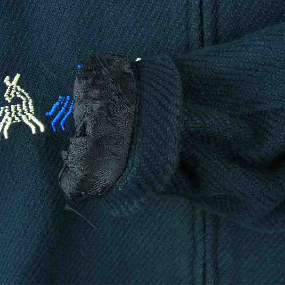 CALEE キャリー COTTON SOUVENIR JACKET コットン スーベニア ジャケット 中綿キルト イーグル刺繍 ダークネイビー系 M【中古】
